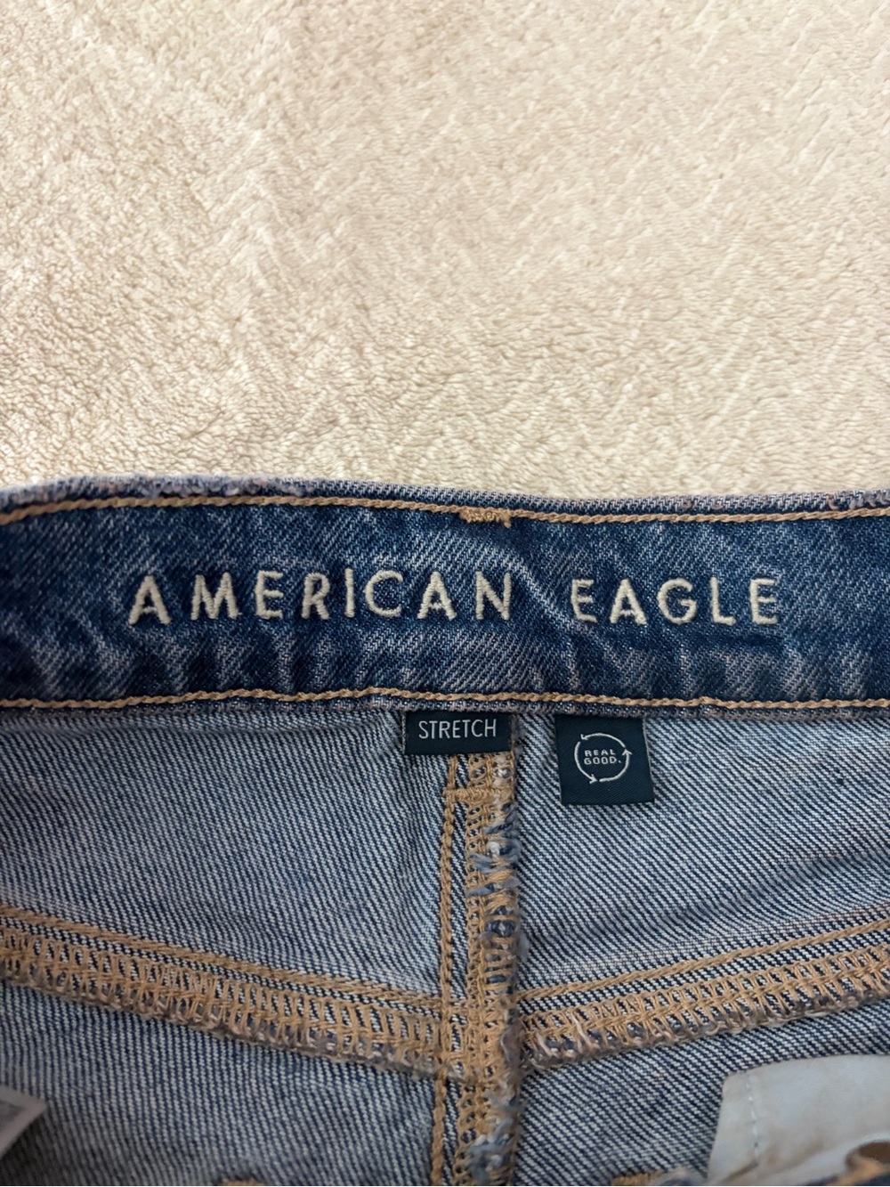 American Eagle Outfitters Women’s Medium Blue Straight Jeans - Picture 3 of 6